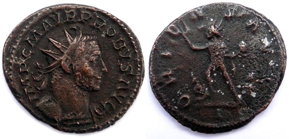 Probus 276/Lyon/ORIENS AVG monnaies antiques romaines imperiales et republicaines probus 276 lyon oriens avg