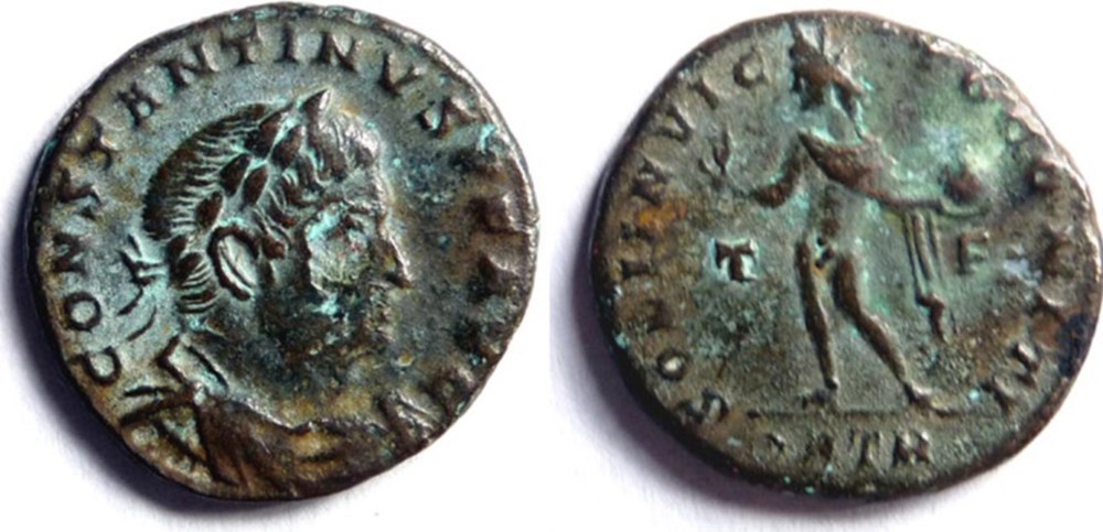 RIC 134/Constantin 1er 317/Trèves/SOLI INVICTO COMITI monnaies antiques romaines imperiales et republicaines ric 134 constantin 1er 317 treves soli invicto comiti