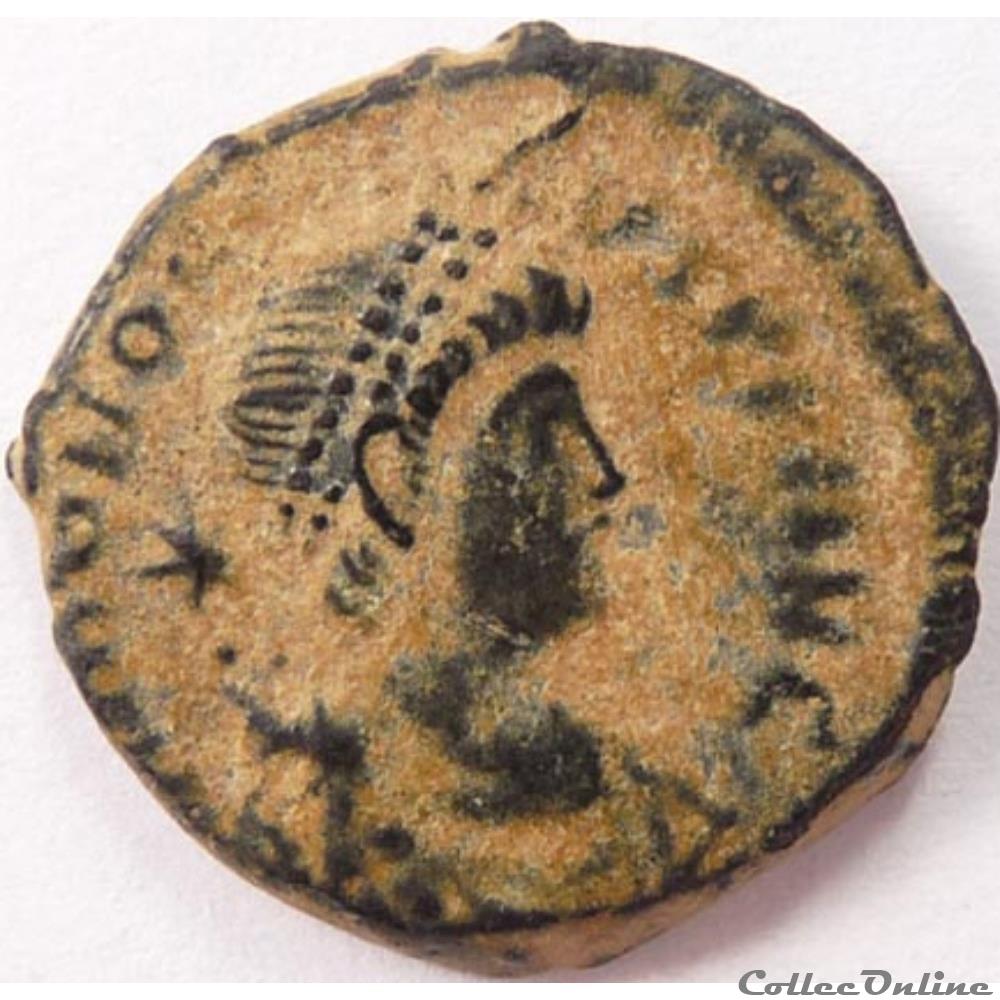 Honorius 408-423/Constantinople/GLORIA ROMANORVM monnaie antique av jc ap romaine honorius 408 423 constantinople gloria romanorvm