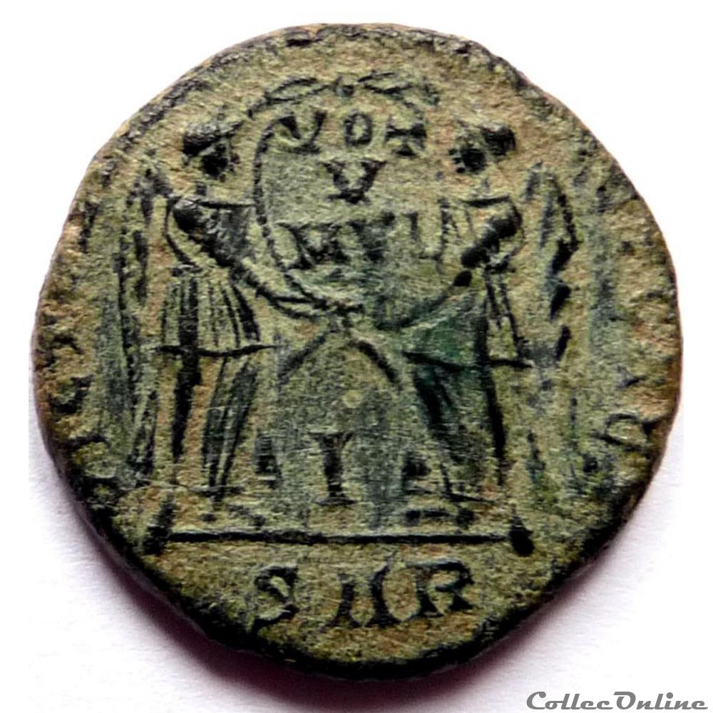 Décence 350-352/Arles/VICT DD NN AVG ET CAES monnaies antiques romaines republicaines imperiales decence 350 352 arles vict dd nn avg et caes
