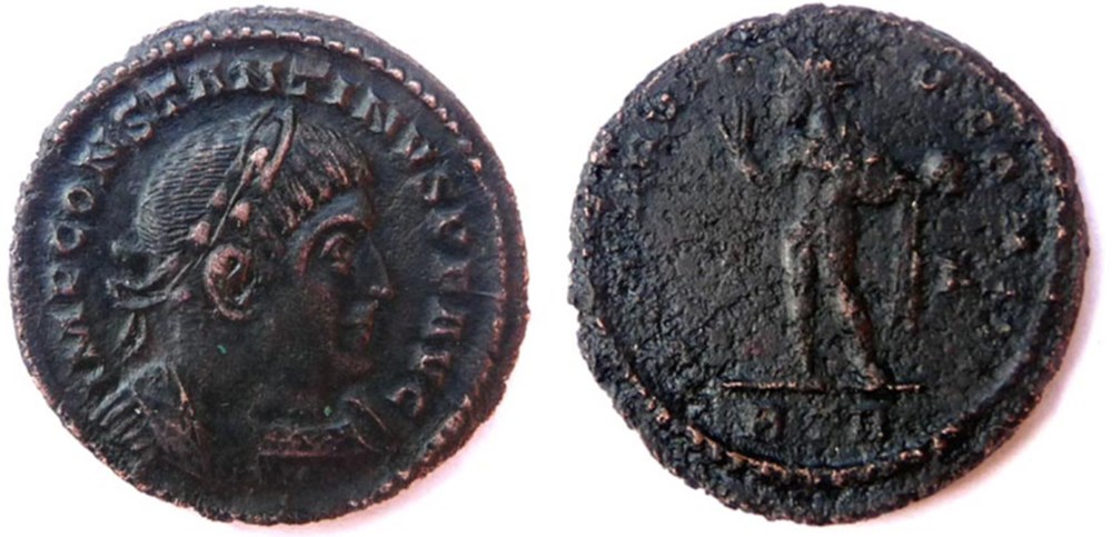 RIC 97/Constantin 1er 316/Trèves/SOLI INVICTO COMITI monnaies antiques romaines imperiales et republicaines ric 97 constantin 1er 316 treves soli invicto comiti