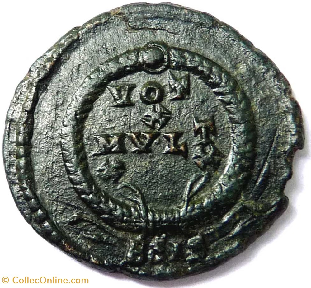 Julien II 361-363/Siscia/VOT X MVLT XX monnaies antiques av jc ap romaines republicaines imperiales julien ii 361 363 siscia vot x mvlt xx