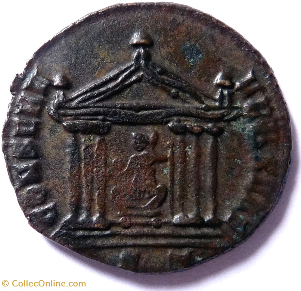 Maxence 307-308/Ticinum/CONSERV VRB SVAE monnaies antiques romaines imperiales et republicaines maxence 307 308 ticinum conserv vrb svae