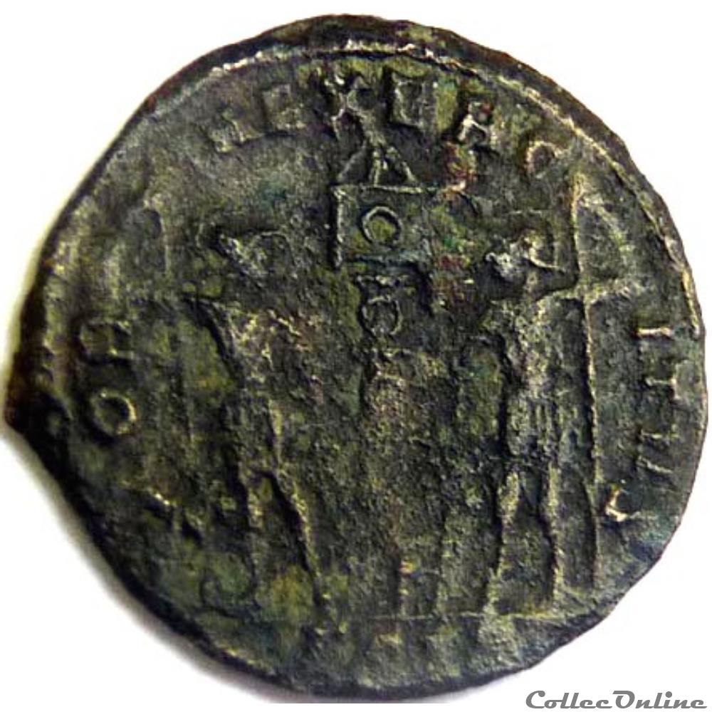 Constance II 335-336/Siscia/GLORIA EXERCITVS monnaies antiques romaines republicaines imperiales constance ii 335 336 siscia gloria exercitvs