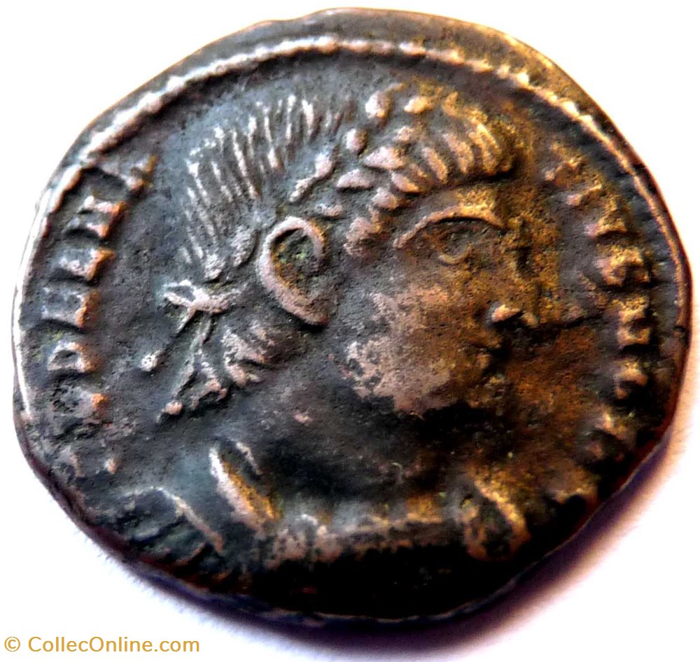 monnaies antiques romaines imperiales et republicaines delmace 335 337 antioche gloria exercitvs