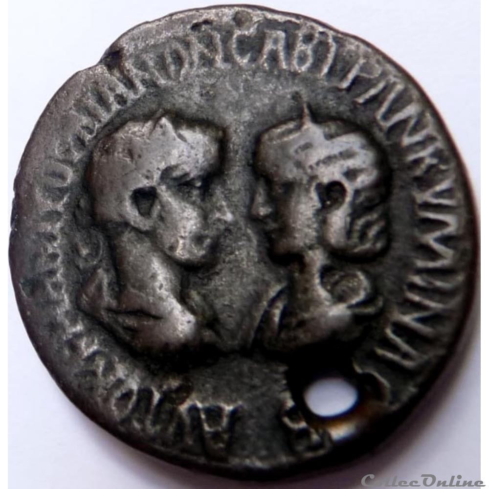 antique av jc ap romaine republicaine imperiale medaille a partir une monnaie de gordien iii et tranquilline