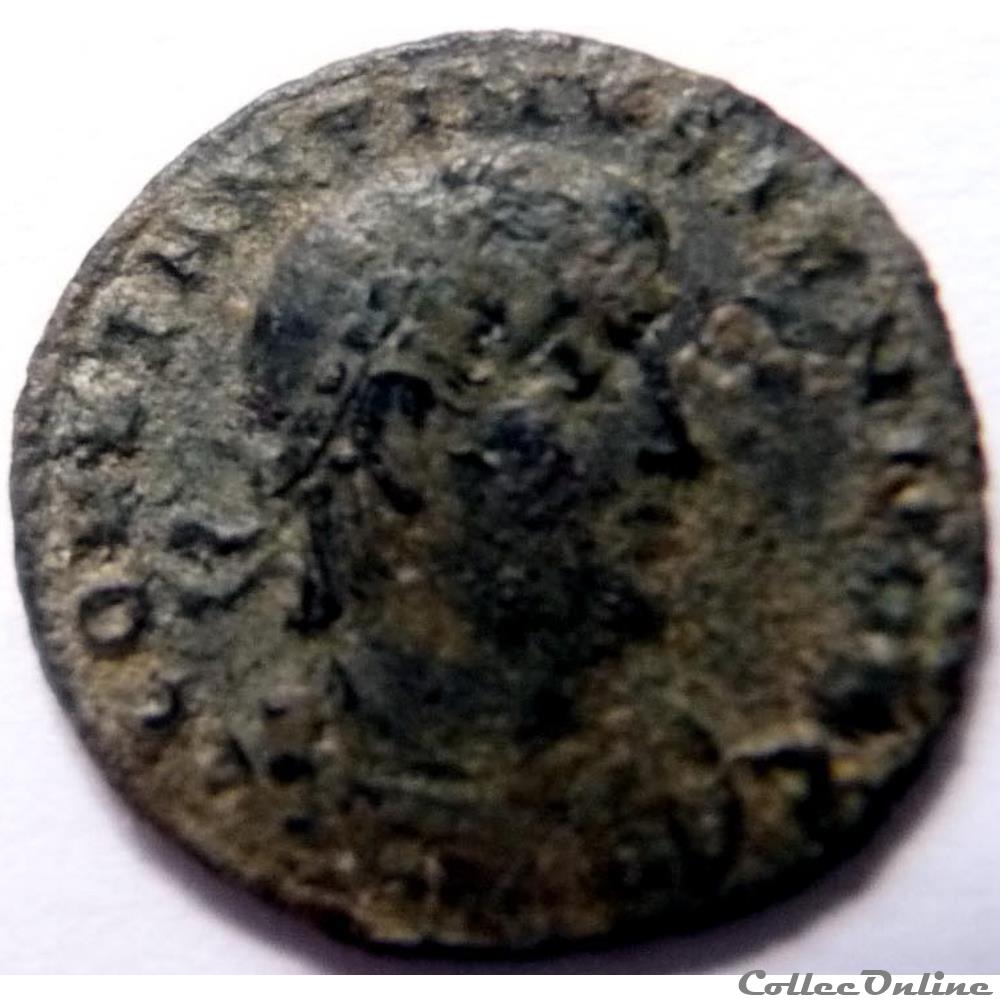 Constantin II 336-337/Thessalonique/GLORIA EXERCITVS monnaie antique av jc ap romaine constantin ii 336 337 thessalonique gloria exercitvs