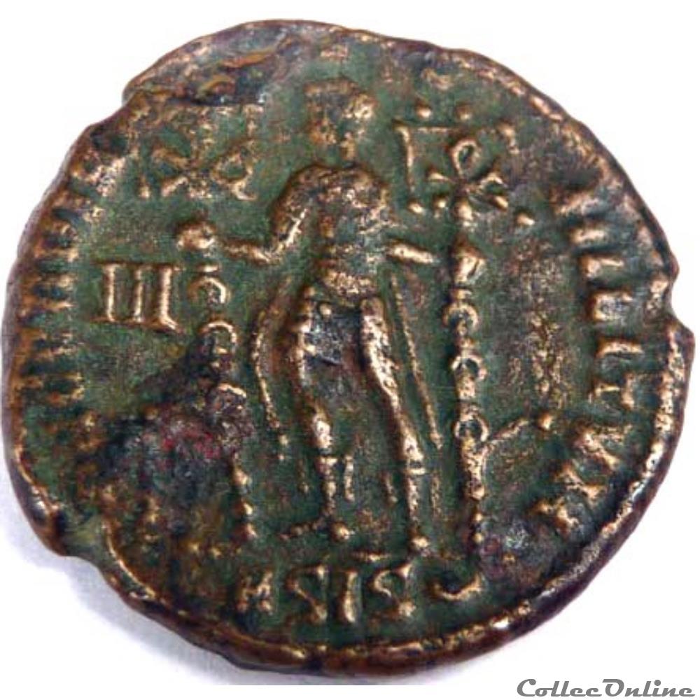 Constance Galle 350-351/Siscia/CONCORDIA MILITVM monnaie antiquite av jc ap romaine republicaine imperiale constance galle 350 351 siscia concordia militvm