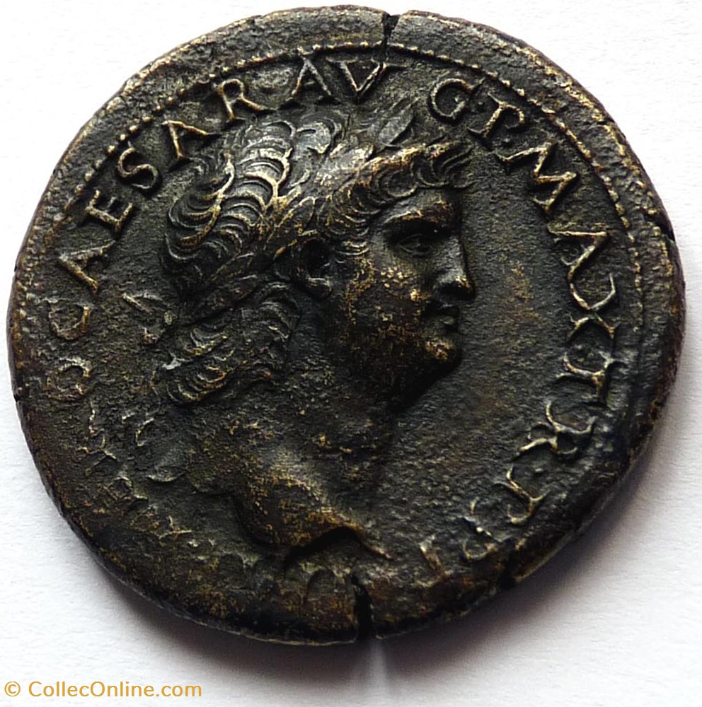 Néron 62-68 /Dupondius/Sécuritas monnaies antiquite av jc ap romaines republicaines imperiales neron 62 68 dupondius securitas