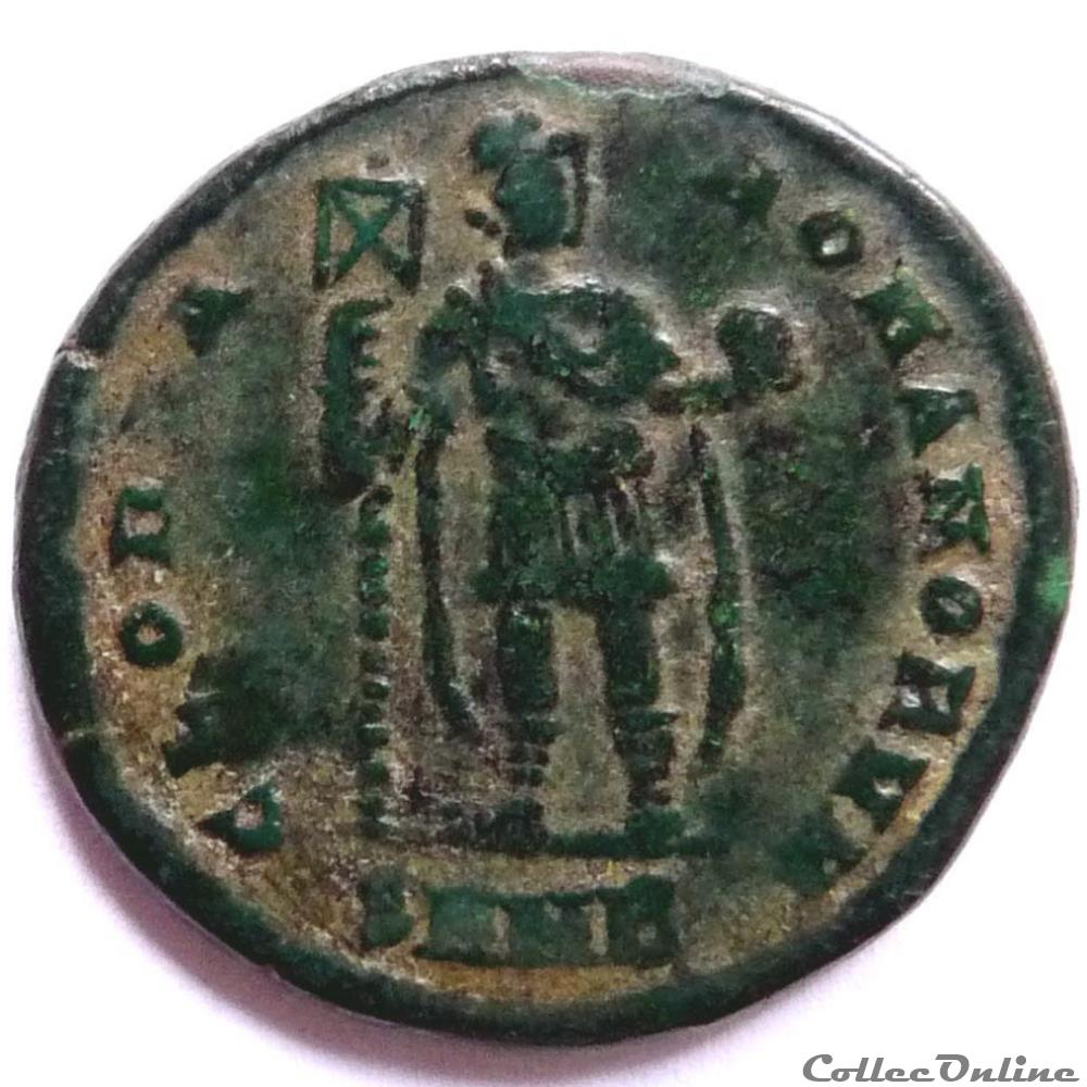 Arcadius 392-395/Nicomédie/GLORIA ROMANORVM monnaies antiques av jc ap romaines republicaines imperiales arcadius 392 395 nicomedie gloria romanorvm
