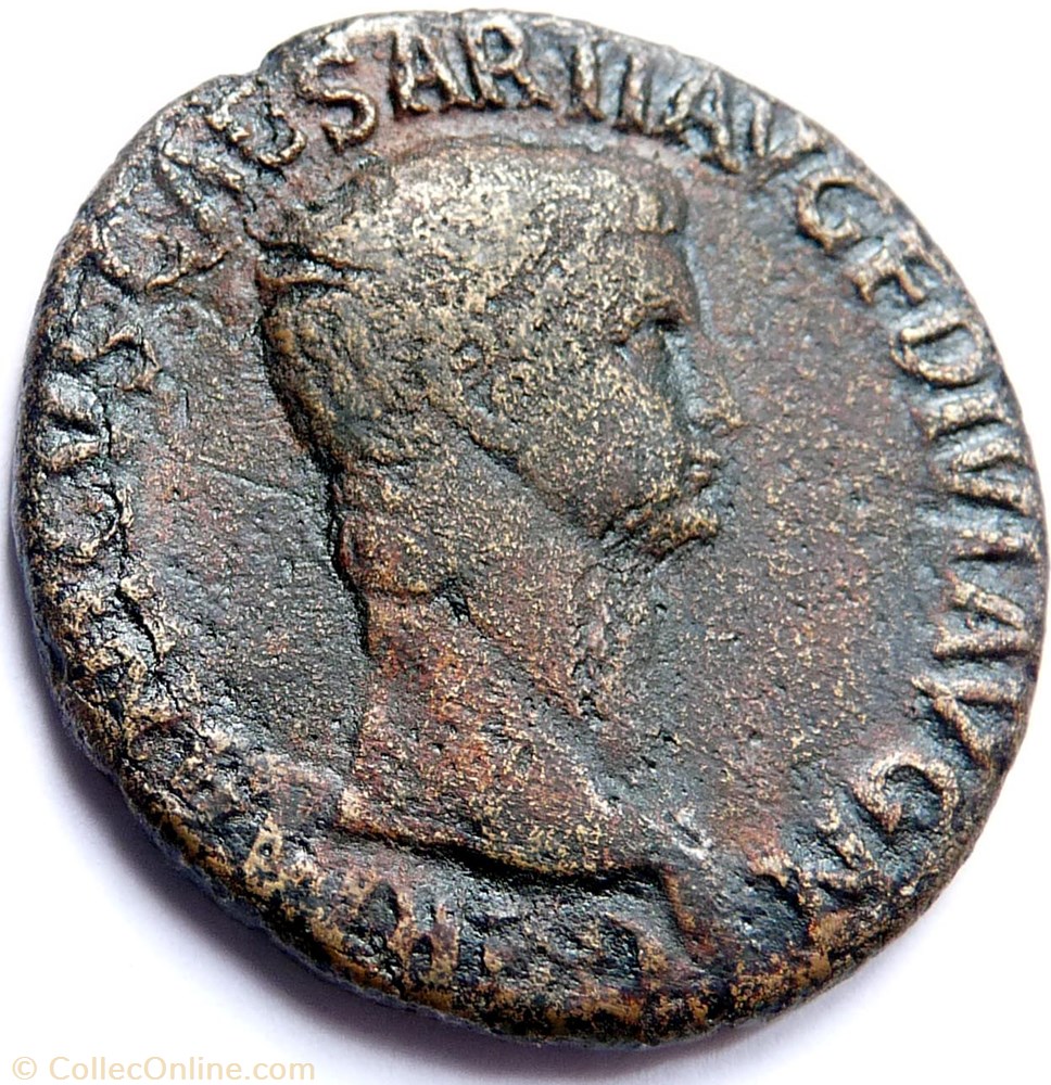 monnaie antique av jc ap romaine germanicus 50 54 as sc