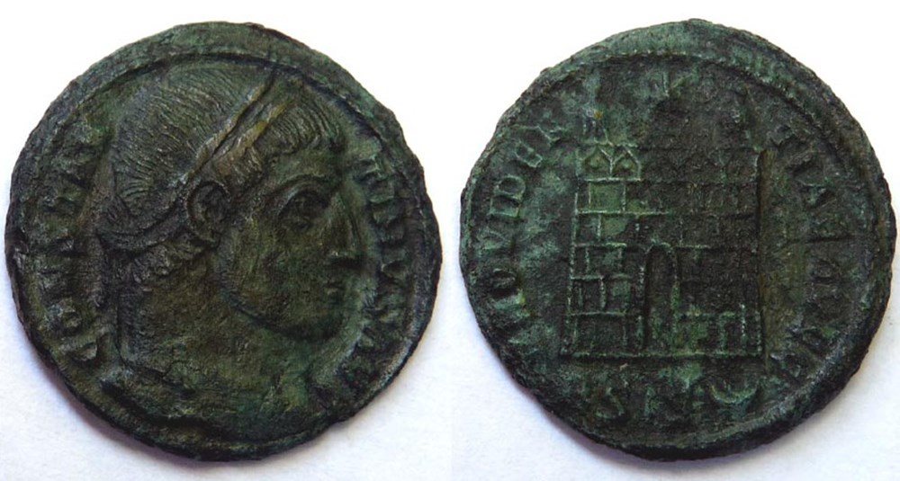 monnaies antiques romaines imperiales et republicaines providentiae avgg 328 329 siscia
