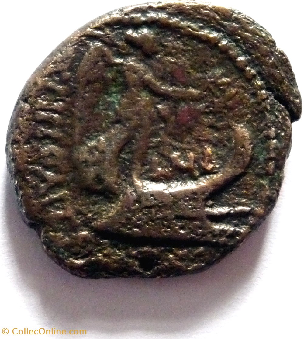 Tripolis de Phénicie/Castor et Pollux monnaies antiques romaines provinciales tripolis de phenicie castor et pollux