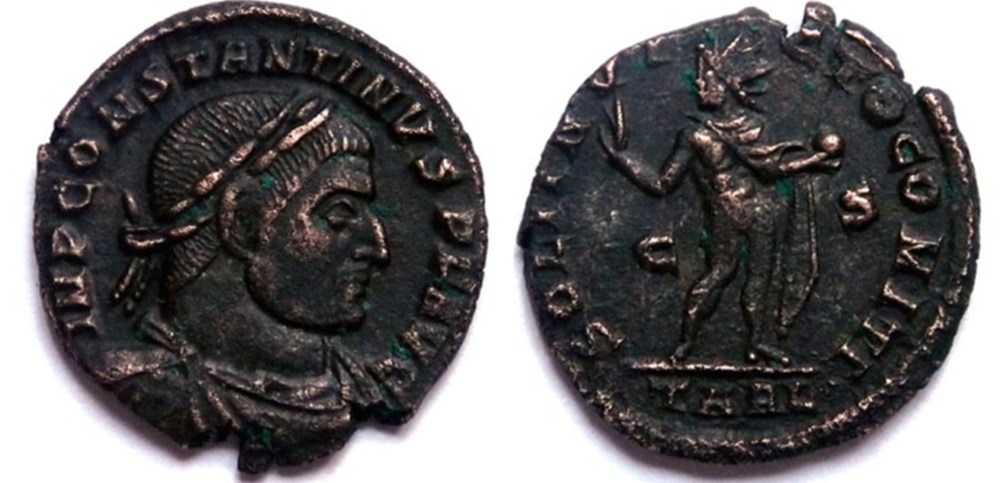 RIC 150/Constantin 1er 316-317/Arles/SOLI INVICTO COMITI monnaies antiques romaines imperiales et republicaines ric 150 constantin 1er 316 317 arles soli invicto comiti