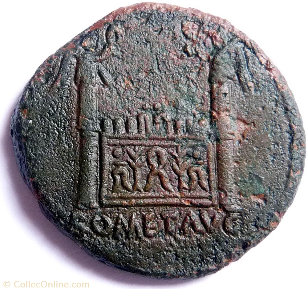 Tibère 14-37/As/Autel de Lyon 3 monnaie antique av jc ap romaine tibere 14 37 as autel de lyon