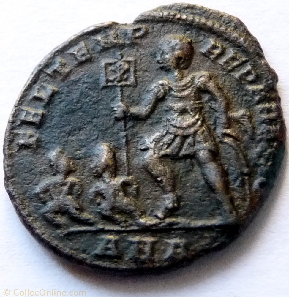 Constance II 348-350/Antioche/FEL TEMP REPARATIO monnaies antiques romaines republicaines imperiales constance ii 348 350 antioche fel temp reparatio