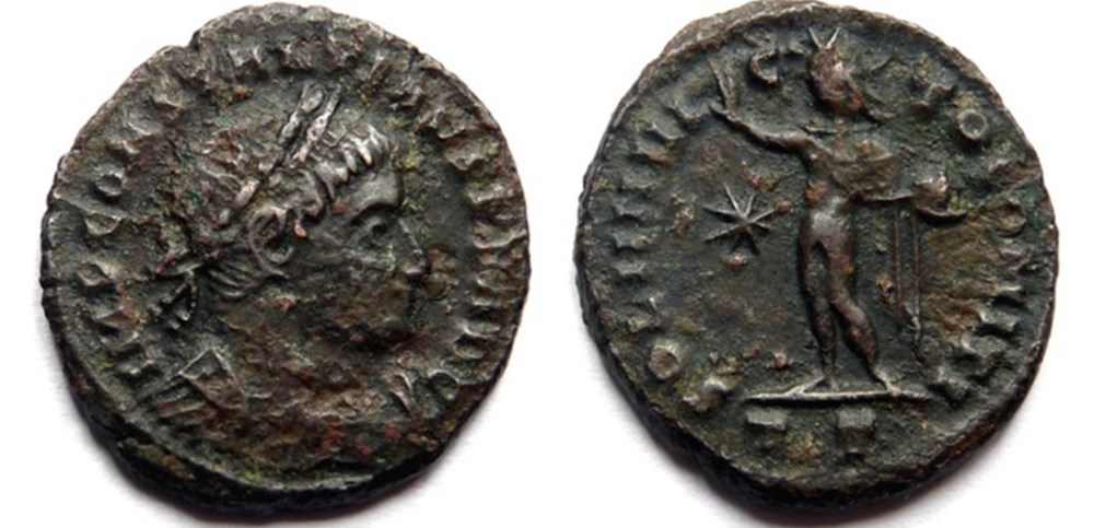 monnaies antiques romaines imperiales et republicaines ric 8 constantin 1er 313 314 ticinum soli invicto comiti