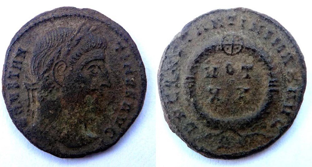 D N CONSTANTINI MAX AVG/321/Rome monnaies antiques romaines imperiales et republicaines d n constantini max avg 321 rome
