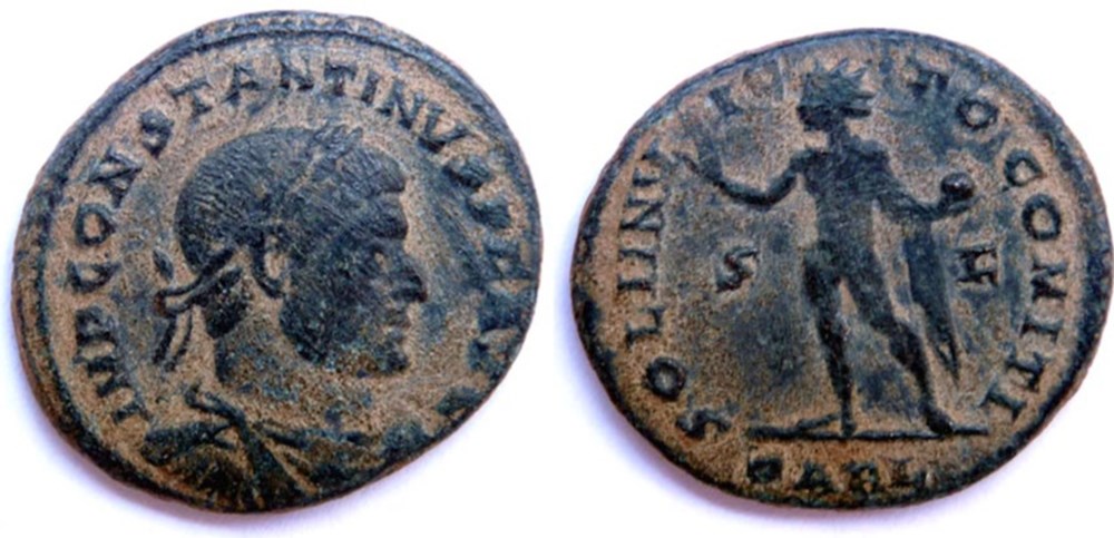 RIC 57var/Constantin 1er 314-315/Arles/SOLI INVICTO COMITI monnaies antiques romaines imperiales et republicaines ric 57var constantin 1er 314 315 arles soli invicto comiti