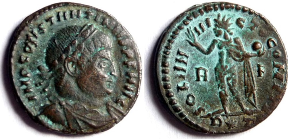 RIC 19/Constantin 1er 314/Rome/SOLI INVICTO COMITI monnaies antiques romaines imperiales et republicaines ric 19 constantin 1er 314 rome soli invicto comiti