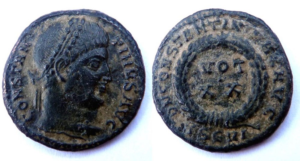 D N CONSTANTINI MAX AVG/320-321/Thessalonique monnaies antiques romaines imperiales et republicaines d n constantini max avg 320 321 thessalonique