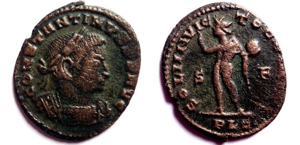 RIC 7/Constantin 1er 312-313/Lyon/SOLI INVICTO COMITI monnaies antiques romaines imperiales et republicaines ric 7 constantin 1er 312 313 lyon soli invicto comiti