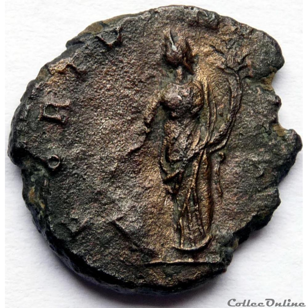 Gallien 267-268/Rome/FORTVNA REDVX monnaie antique av jc ap romaine gallien 267 268 rome fortvna redvx