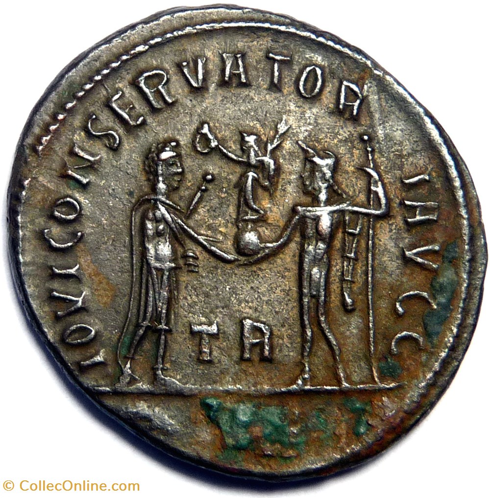 monnaies antiques romaines imperiales republicaines diocletien 285 290 tripolis iovi conservatori avgg