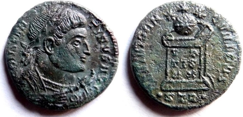 monnaies antiques romaines imperiales et republicaines beata tranqvillitas 322 323 treves
