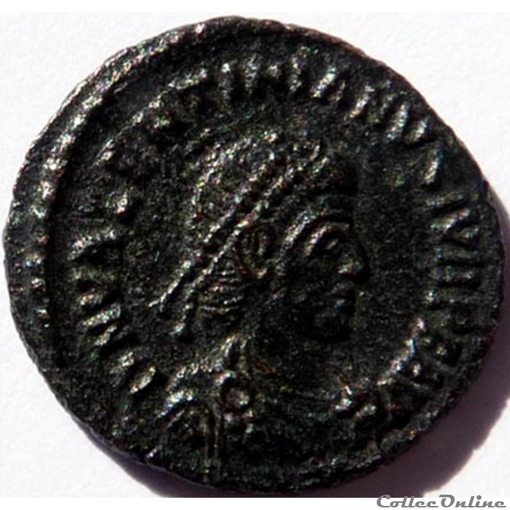 Valentinien II 378-383/Siscia/VOT V MVLT X monnaie antique av jc ap romaine valentinien ii 378 383 siscia vot v mvlt x
