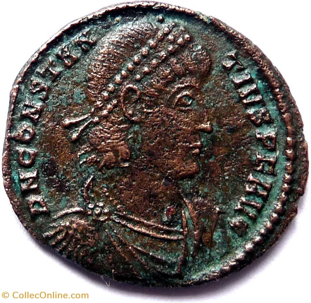 Constance II 348-350/Constantinople/FEL TEMP REPARATIO monnaie antique av jc ap romaine republicaine imperiale constance ii 348 350 constantinople fel temp reparatio