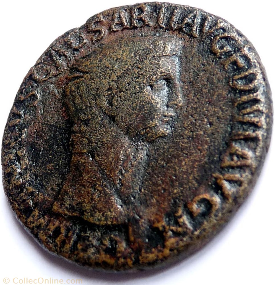 monnaie antique av jc ap romaine germanicus 50 54 as sc