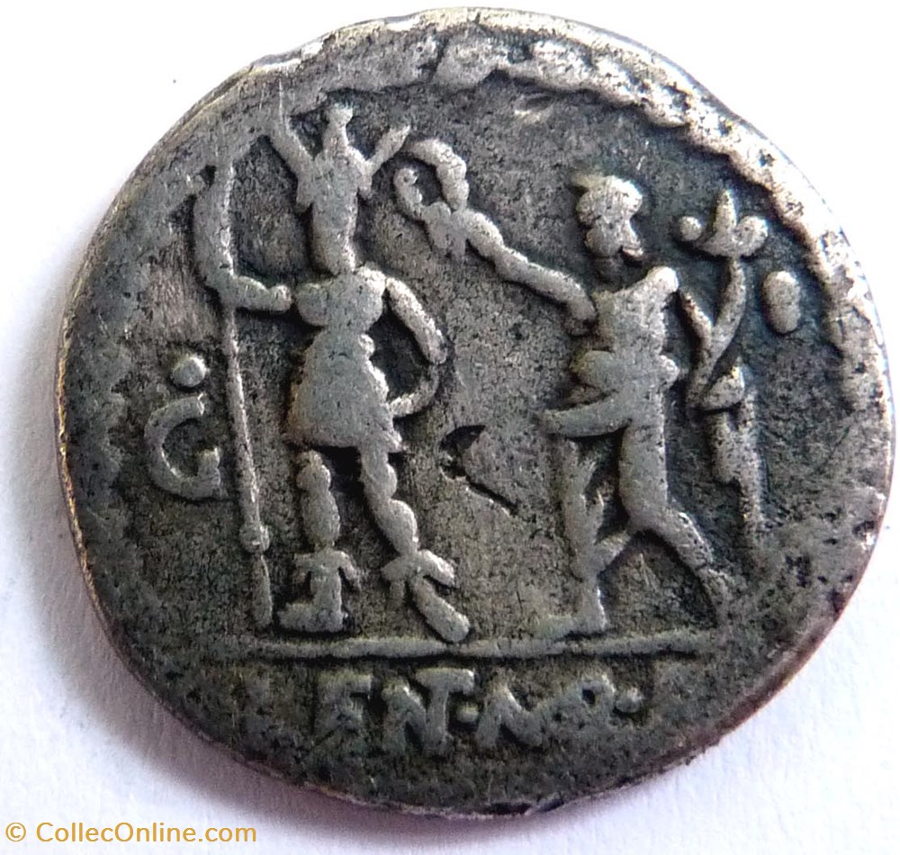 Gens Cornelia -100/Denier/Hercule monnaie antique av jc ap romaine republicaine imperiale gens cornelia 100 denier hercule