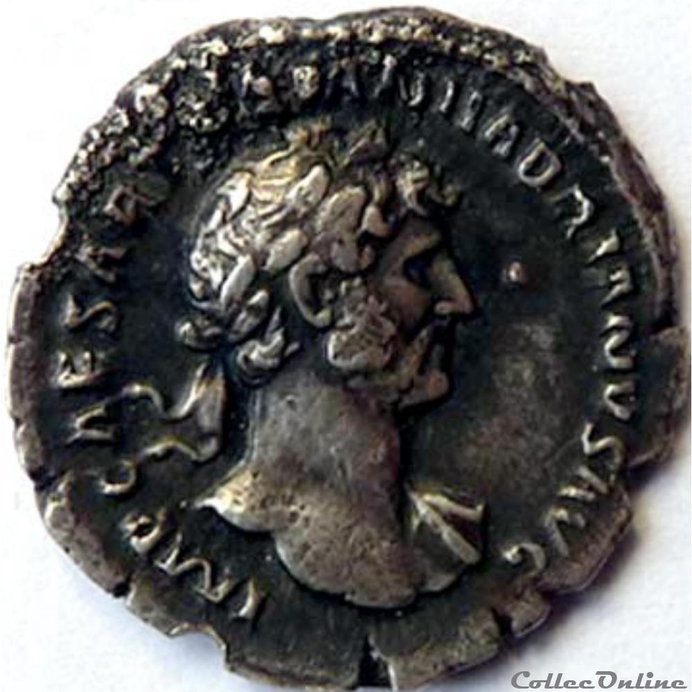 Hadrien 118/Denier/Rome/RIC II 42 monnaie antique romaine hadrien 118 denier rome ric ii 42