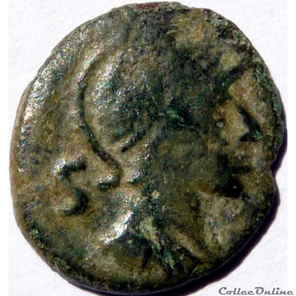 Nîmes/Semis frappé en 40 av JC. monnaies antiques celtes nimes semis frappe en 40 av jc