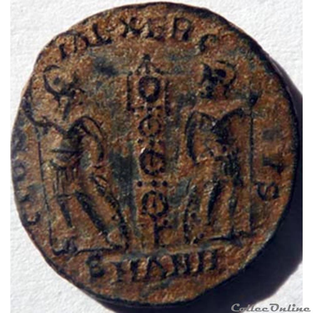 Constans 335-337/Antioche/GLORIA EXERCITVS monnaies antiques romaines republicaines imperiales constans 335 337 antioche gloria exercitvs