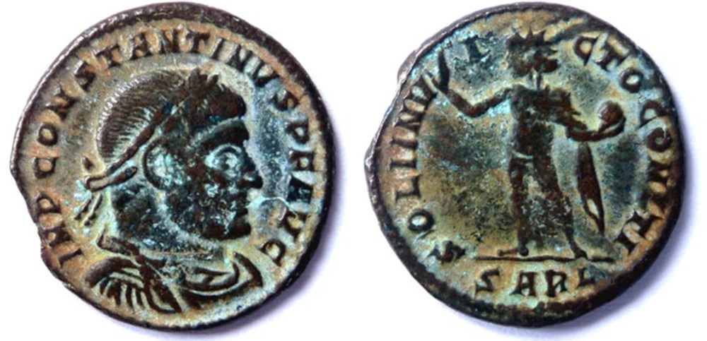 RIC 40/Constantin 1er 313-314/Arles/SOLI INVICTO COMITI monnaies antiques romaines imperiales et republicaines ric 40 constantin 1er 313 314 arles soli invicto comiti