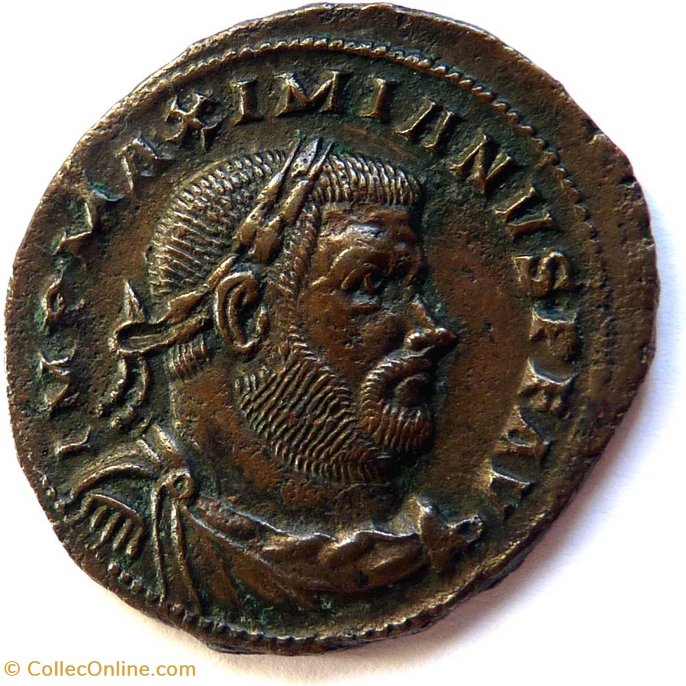 Maximien Hercule 303-305/Londres/GENIO POPVLI ROMANI monnaies antiques romaines imperiales et republicaines maximien hercule 303 305 londres genio popvli romani