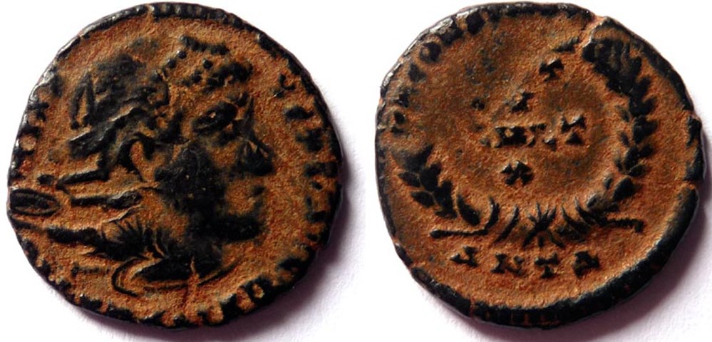 Jovien 363-364/Antioche/VOT V MVLT X monnaies antiques romaines imperiales et republicaines jovien 363 364 antioche vot v mvlt x