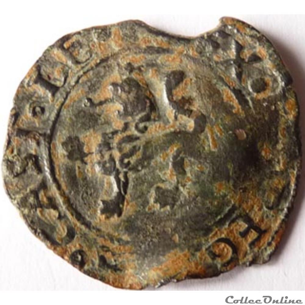 2 maravedis/Rois catholiques (Isabelle et Ferdinand) 1469-1504 monnaie 2 maravedis rois catholiques isabelle et ferdinand 1469 1504