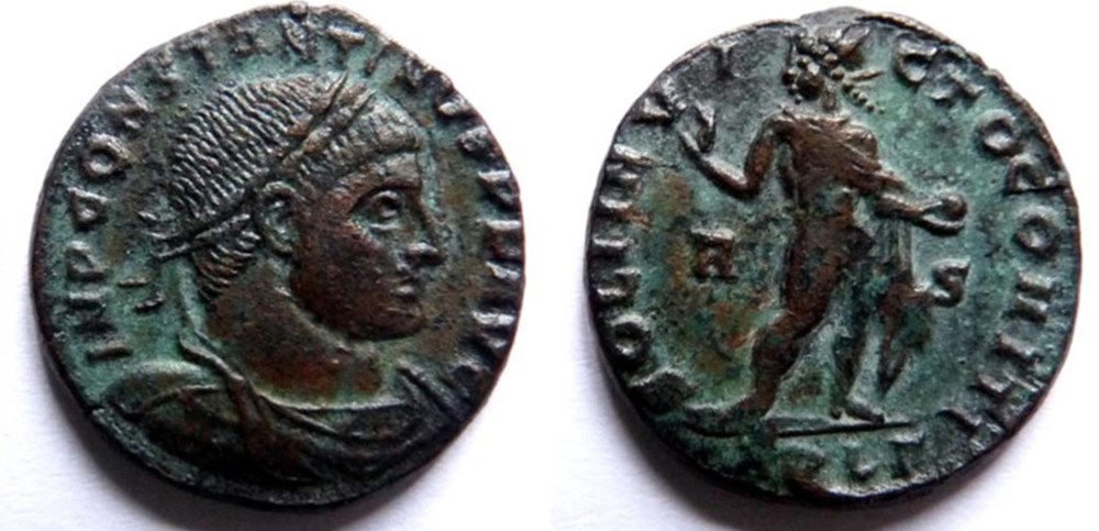 RIC 110/Constantin 1er 317-318/Arles/SOLI INVICTO COMITI monnaies antiques romaines imperiales et republicaines ric 110 constantin 1er 317 318 arles soli invicto comiti