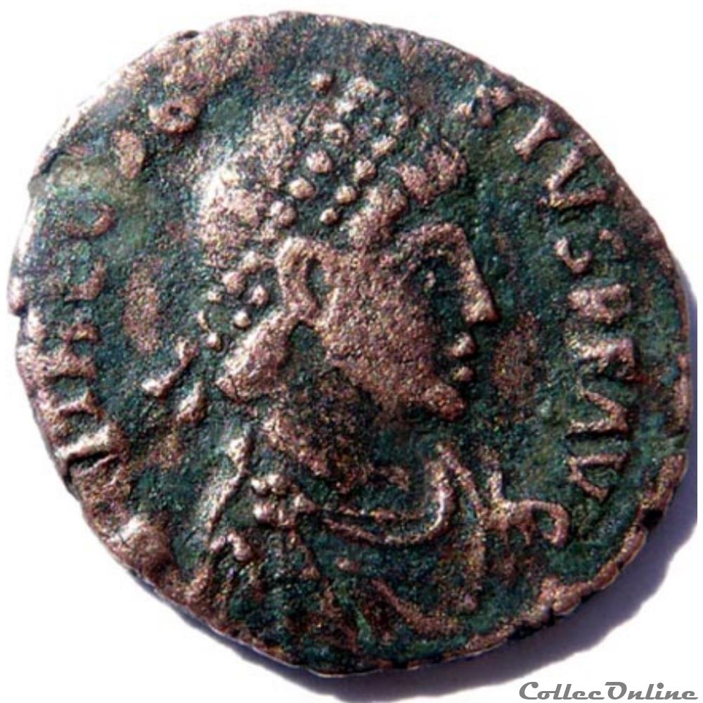 Théodose 378-383/Constantinople/CONCORDIA AVGGG monnaies antiques romaines republicaines imperiales theodose 378 383 constantinople concordia avggg