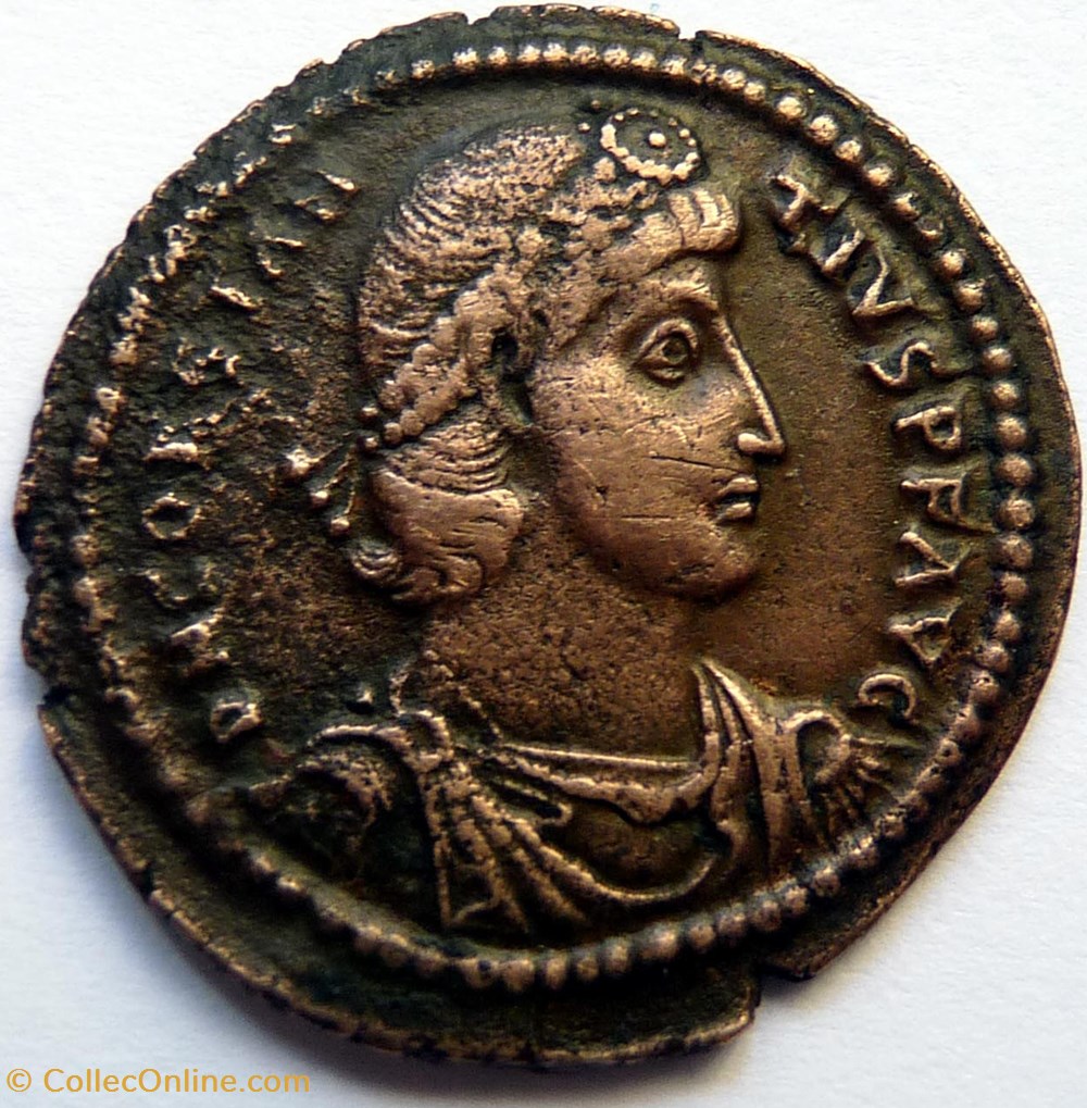 Constance II 350-355/Antioche/FEL TEMP REPARATIO monnaies antiques romaines republicaines imperiales constance ii 350 355 antioche fel temp reparatio