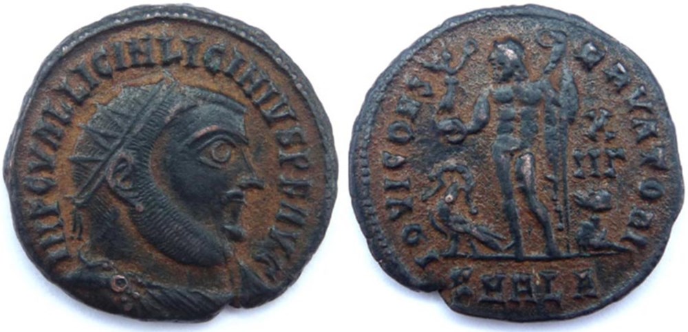 Licinius 1er 321-324/Alexandrie/IOVI CONSERVATORI monnaies antiques romaines imperiales et republicaines licinius 1er 321 324 alexandrie iovi conservatori
