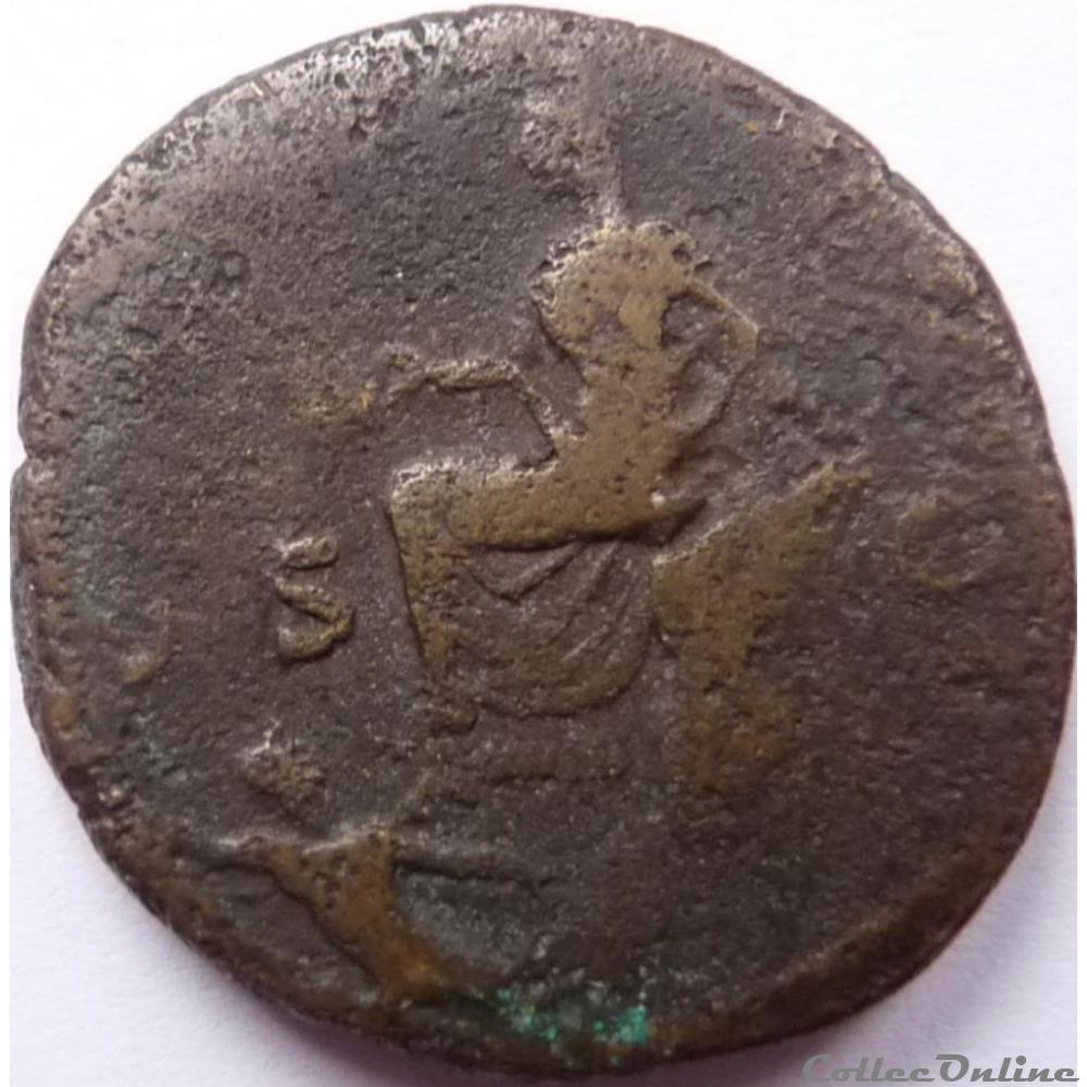 Hadrien 125-128/As/Rome/RIC II 680 monnaies antiques romaines republicaines imperiales hadrien 125 128 as rome ric ii 680