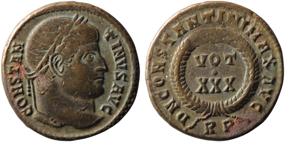 D N CONSTANTINI MAX AVG/329/Rome monnaies antiques romaines imperiales et republicaines d n constantini max avg 329 rome