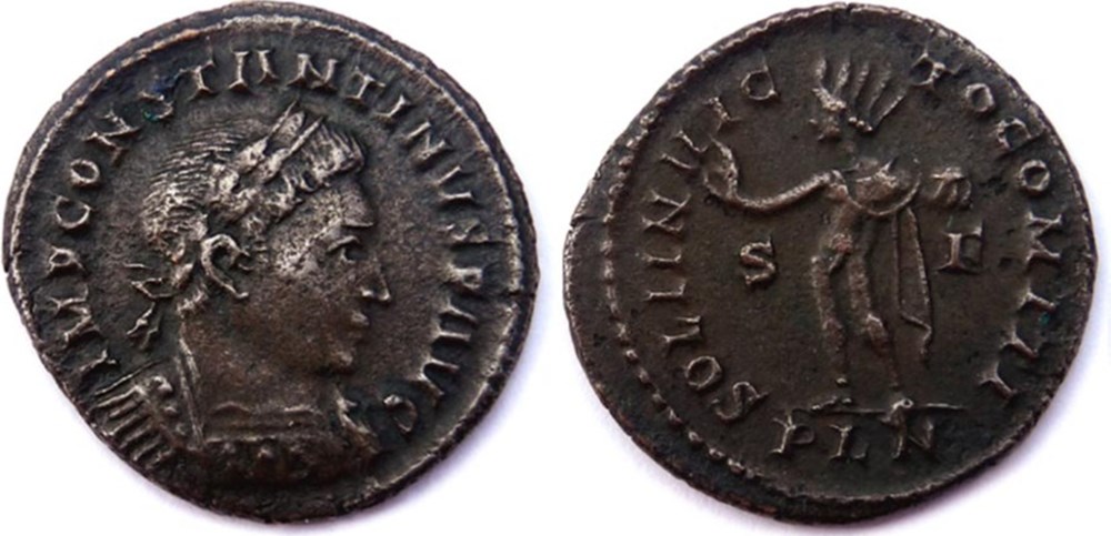 RIC 8/Constantin 1er 314/Londres/SOLI INVICTO COMITI monnaies antiques romaines imperiales et republicaines ric 8 constantin 1er 314 londres soli invicto comiti
