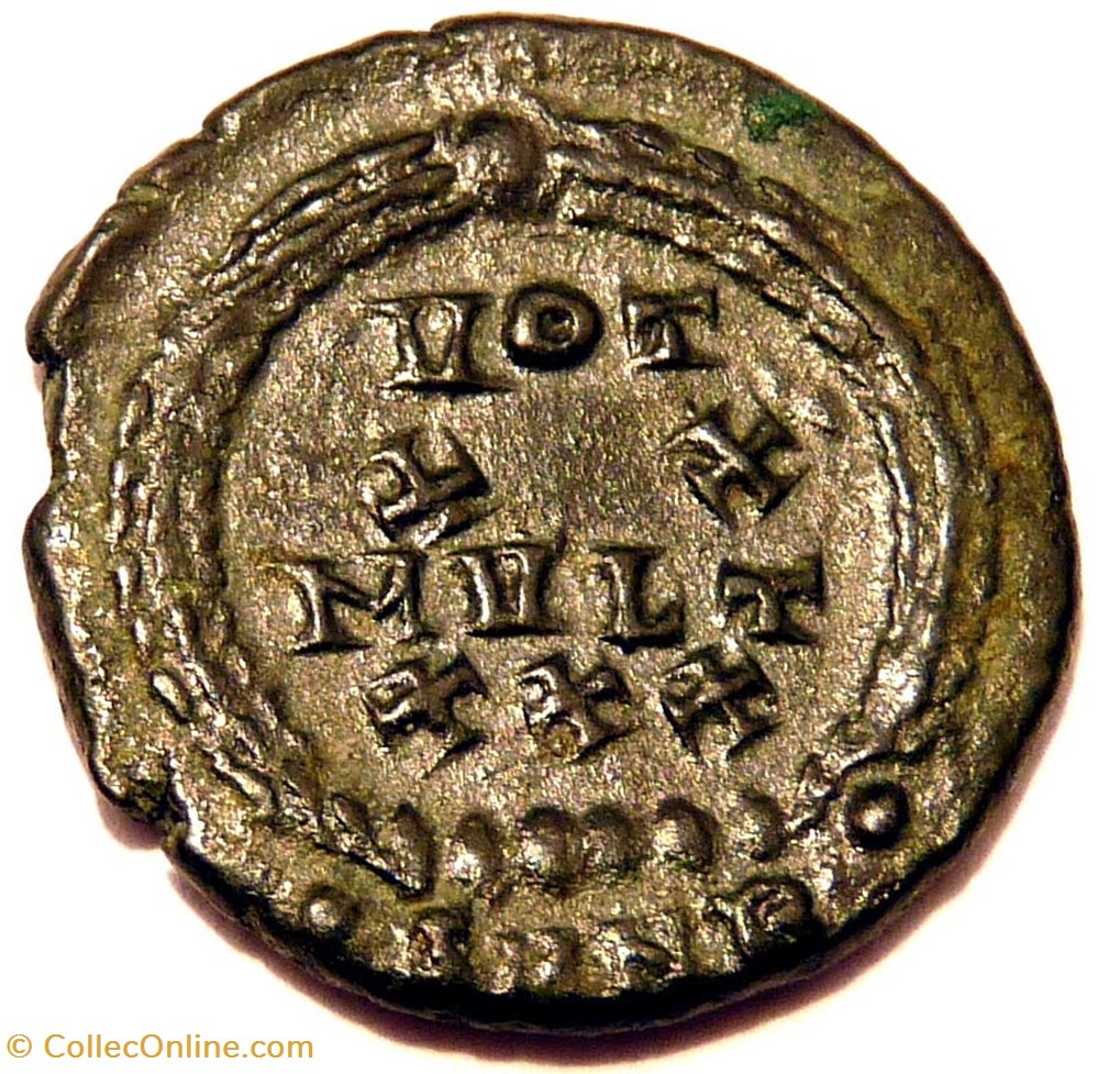 Constans 347-348/Nicomédie/VOT XX MVLT XXX monnaie antique av jc ap romaine republicaine imperiale constans 347 348 nicomedie vot xx mvlt xxx