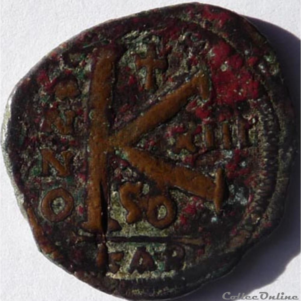 Justinien 1er 539-540/Carthage monnaies byzantines l empire d anastase maurice tibere justinien 1er 539 540 carthage