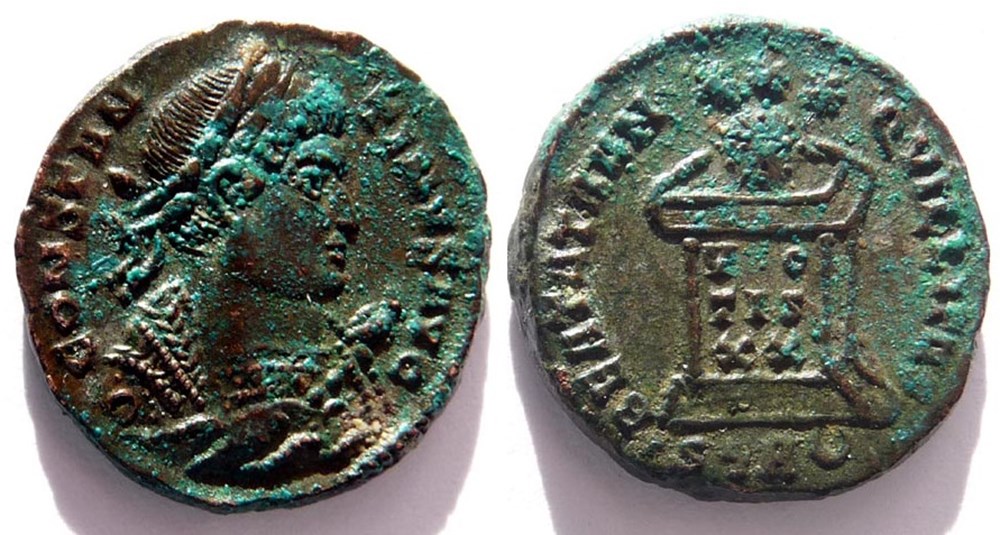 BEATA TRANQVILLITAS/323/Trèves monnaies antiques romaines imperiales et republicaines beata tranqvillitas 323 treves